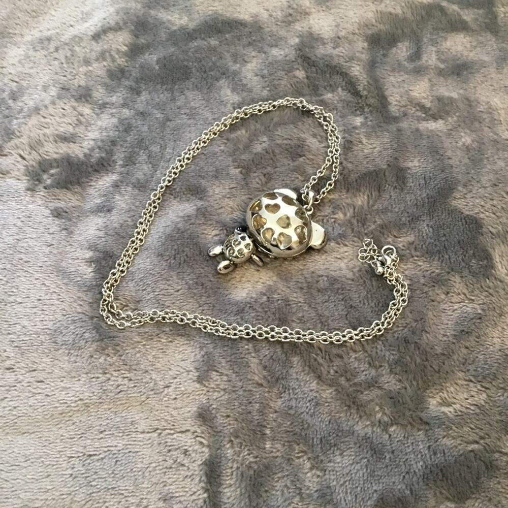 Silver Cute Large Panda Crystals Necklace - Picture 5 of 6
